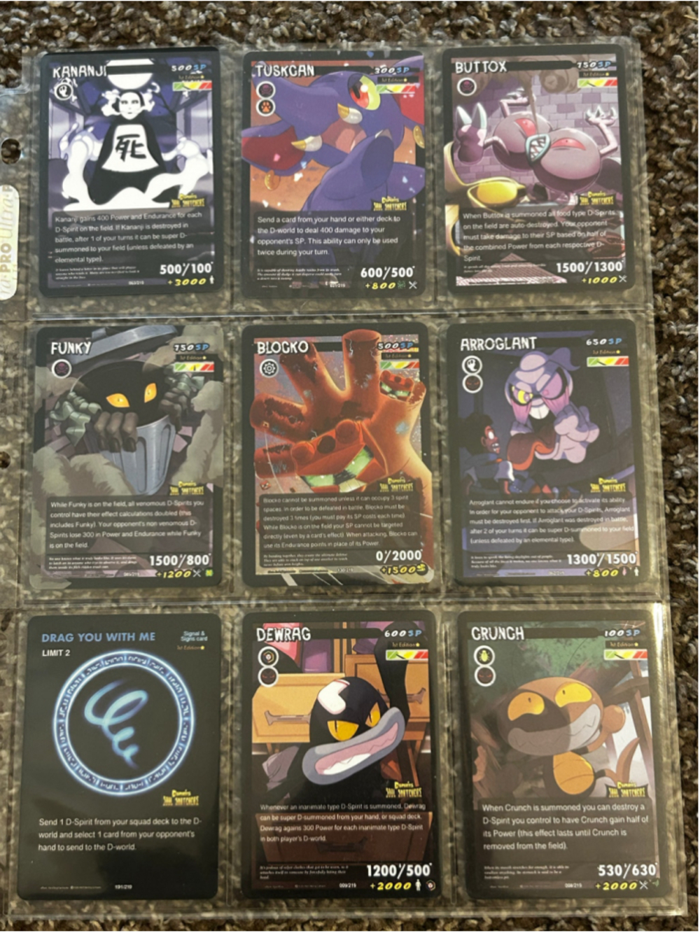 D-Spirits Soul Snatchers Trading Card Collection 1st Edition Set
